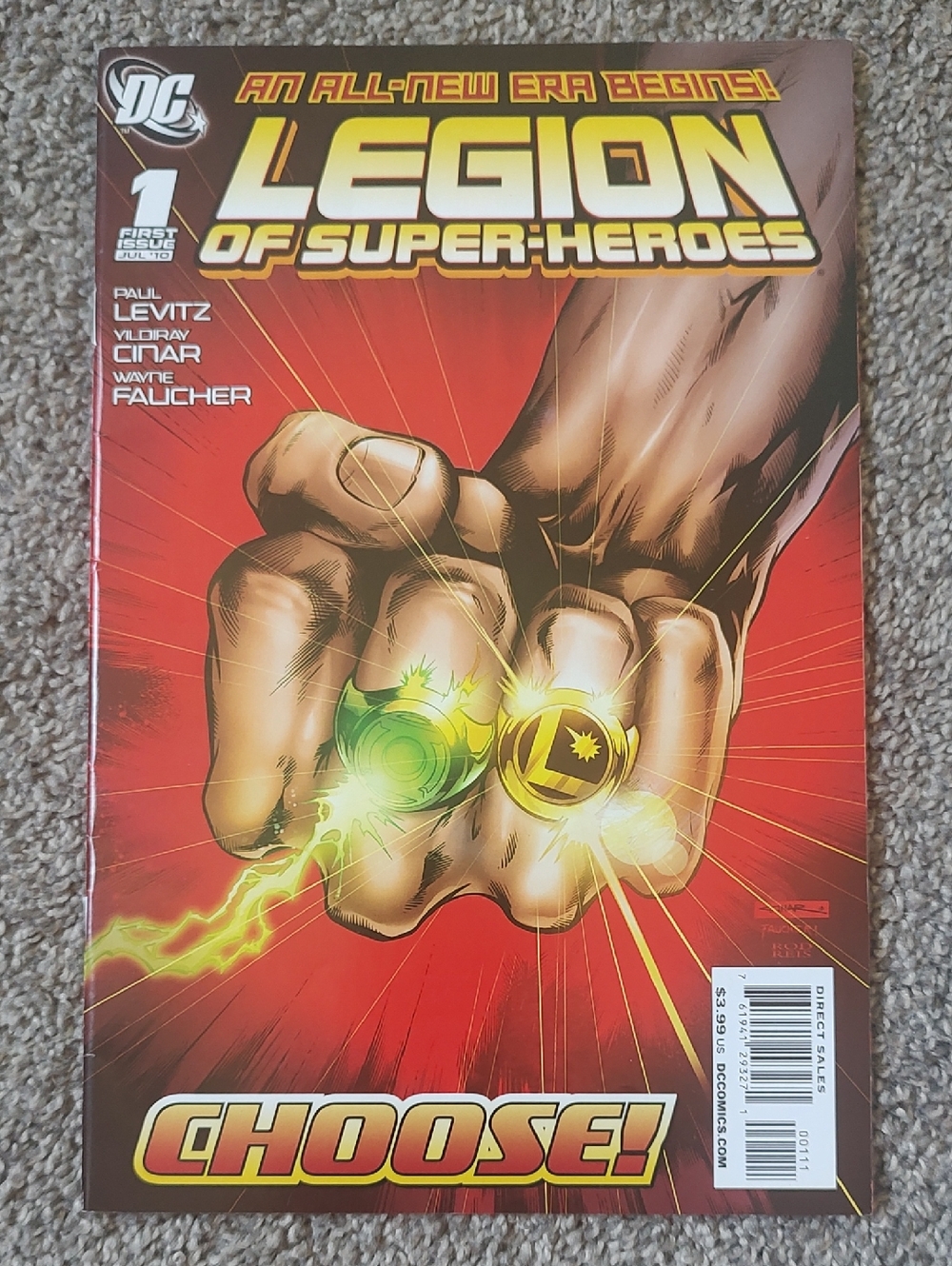 FREE With Purchase - DC Comics Legion Of Super-Heroes First Issue July 2010